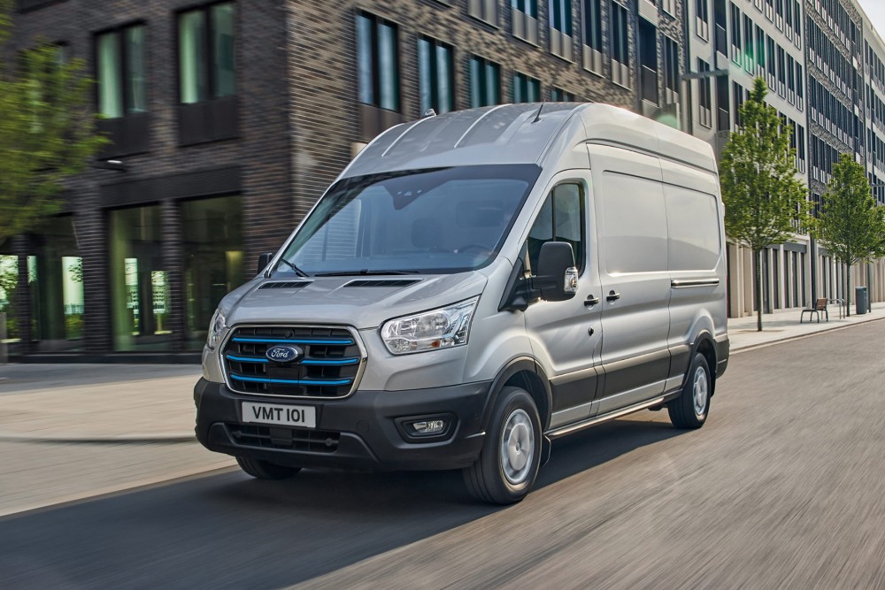 Ford Transit on the road