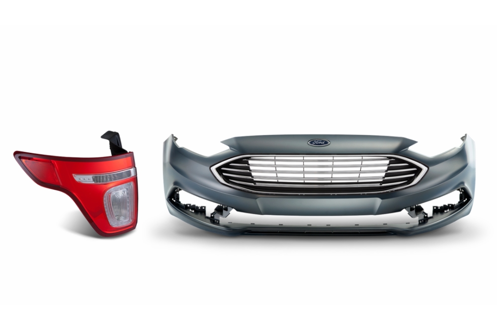 Ford front bumper and headlight profile