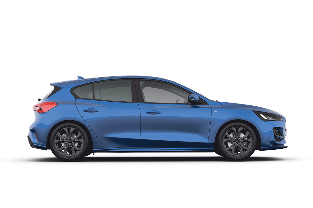 Side profile of a Ford Focus