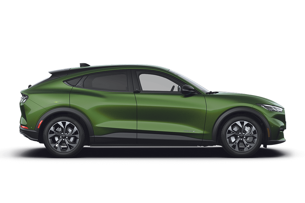 Green Ford Mustang Mach-E