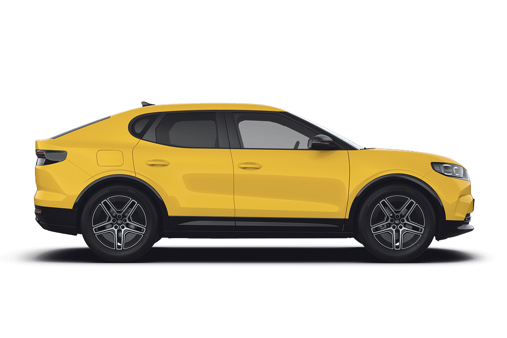 Yellow Ford Capri