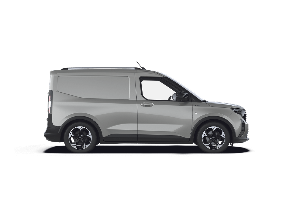Side profile view of the Ford Transit Courier